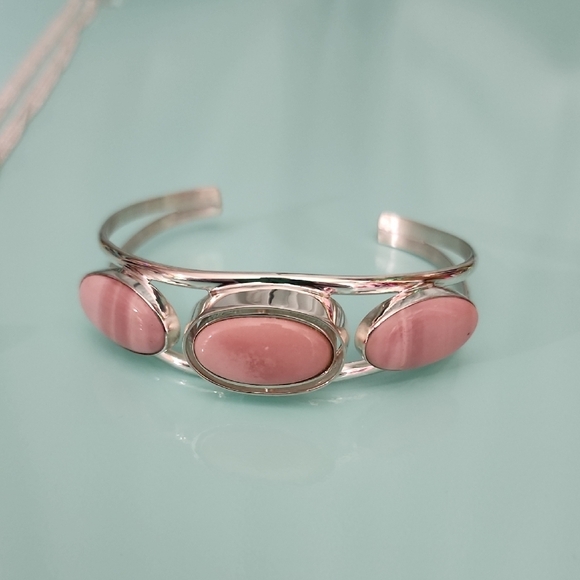 Jay King DTR .925 Sterling Silver Necklace & Reversible Cuff Bracelet - Picture 2 of 10